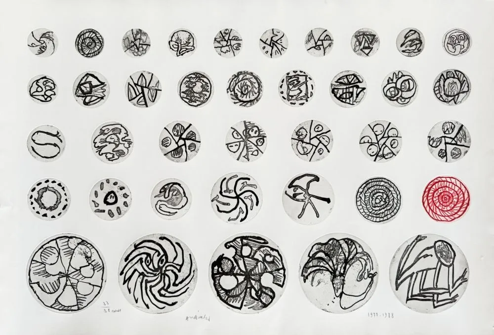 Água-Forte Alechinsky - Ronds