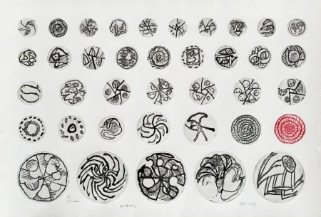 Água-Forte Alechinsky - Ronds