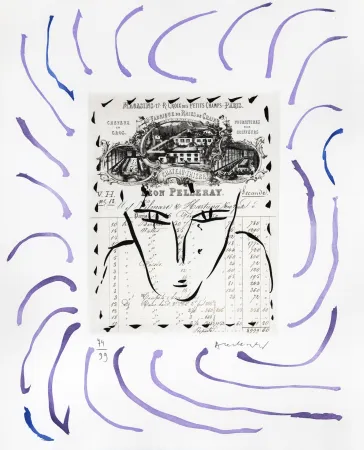 Gravura Alechinsky - Rue Croix-des Petits-Champs