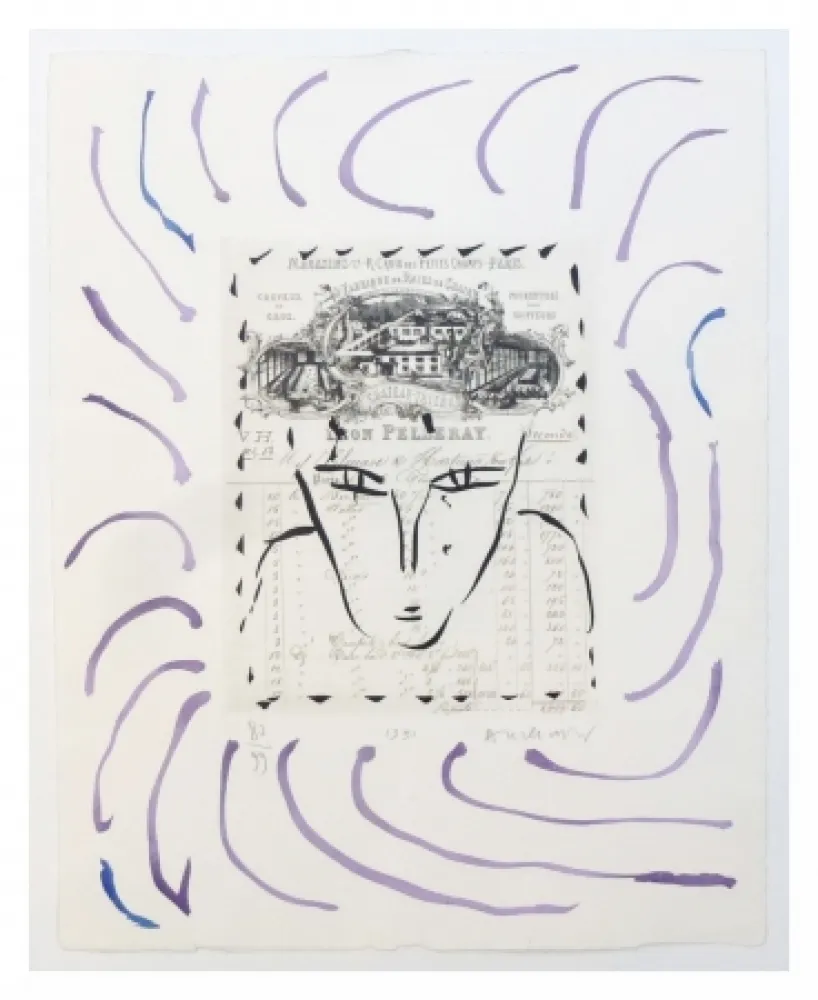 Gravura Alechinsky - Rue Croix des petits champs