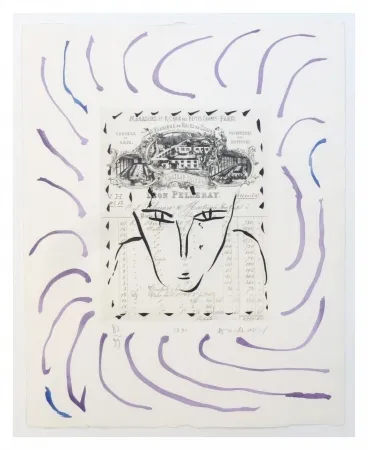 Gravura Alechinsky - Rue Croix des petits champs