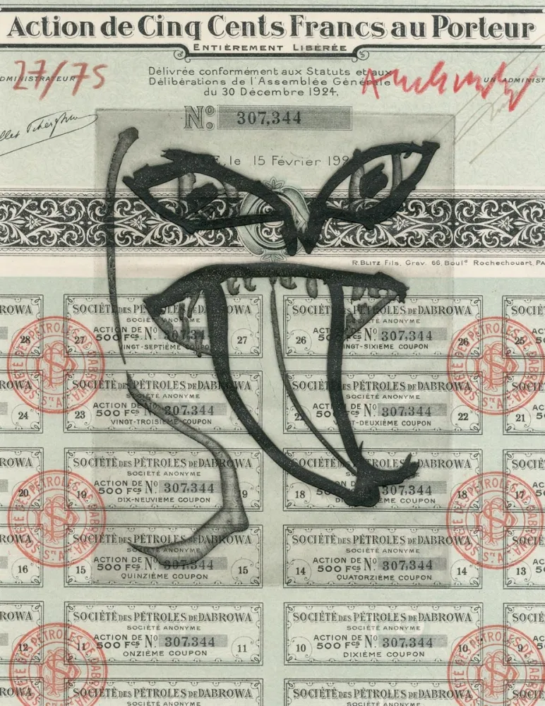 Água-Forte Alechinsky - Ruine des compagnies pétrolières