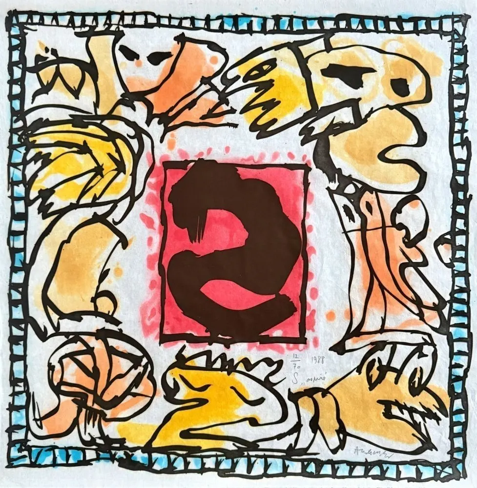 Água-Tinta Alechinsky - S aspiré