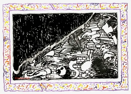 Água-Forte E Água-Tinta Alechinsky - Sans l'écorce B