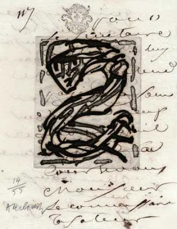 Gravura Alechinsky - Sans Nouvelles