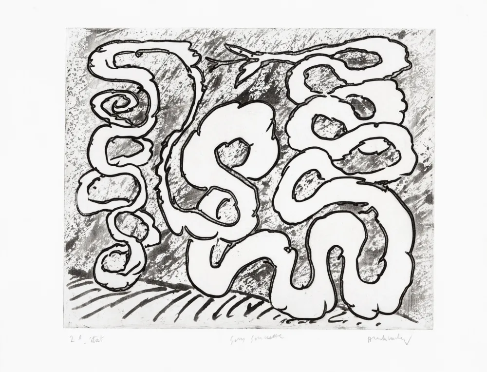 Água-Forte Alechinsky - Sans sonnette 2ème état