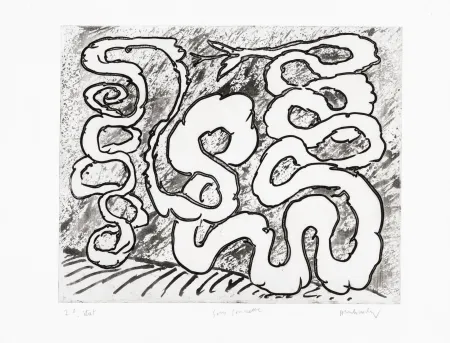 Água-Forte Alechinsky - Sans sonnette 2ème état