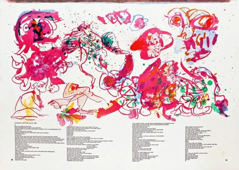 Litografia Alechinsky - Sans Titre