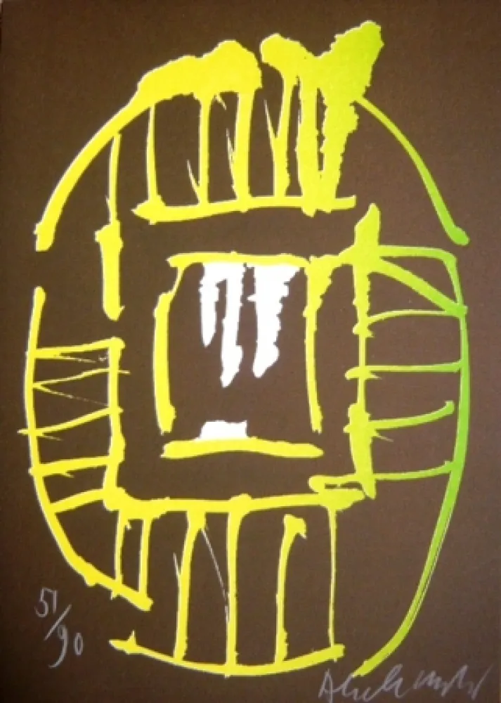 Litografia Alechinsky - Sans titre