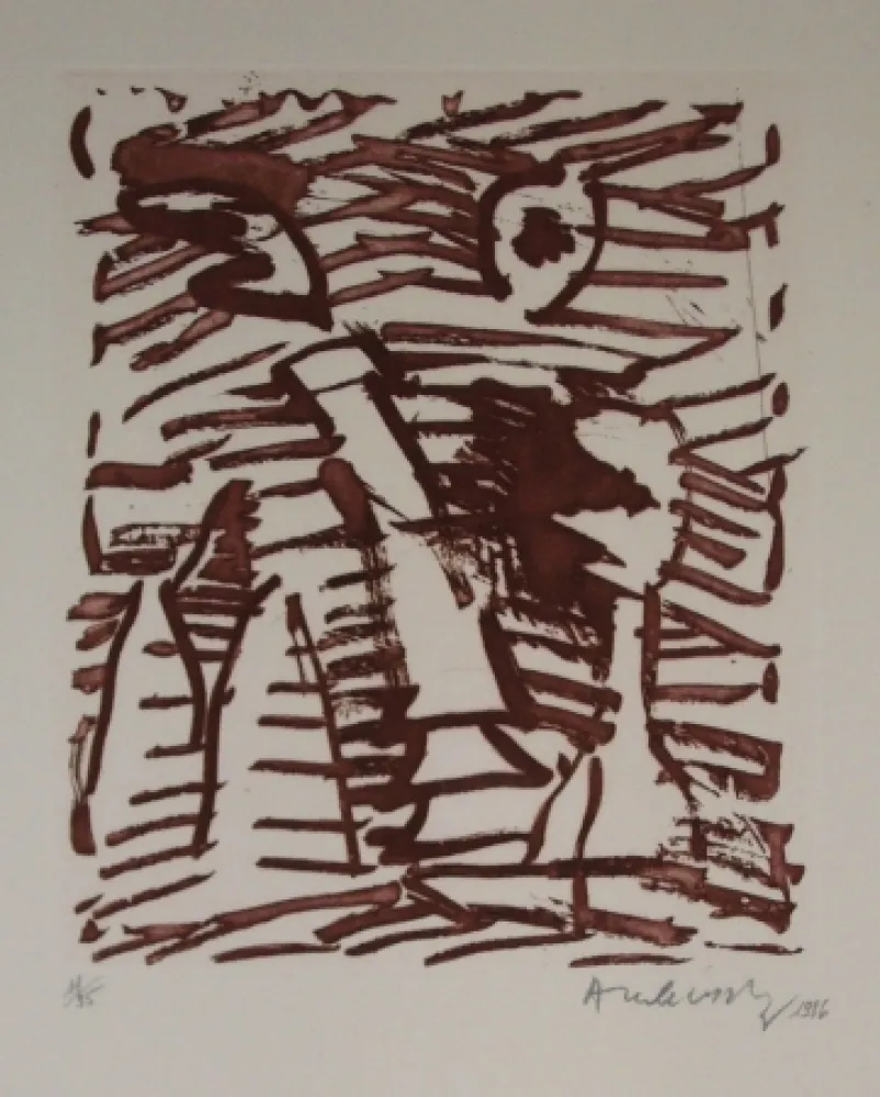 Água-Forte E Água-Tinta Alechinsky - Sans titre