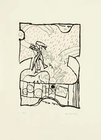 Água-Forte E Água-Tinta Alechinsky - Sans Titre