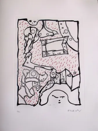 Água-Forte E Água-Tinta Alechinsky - Sans Titre