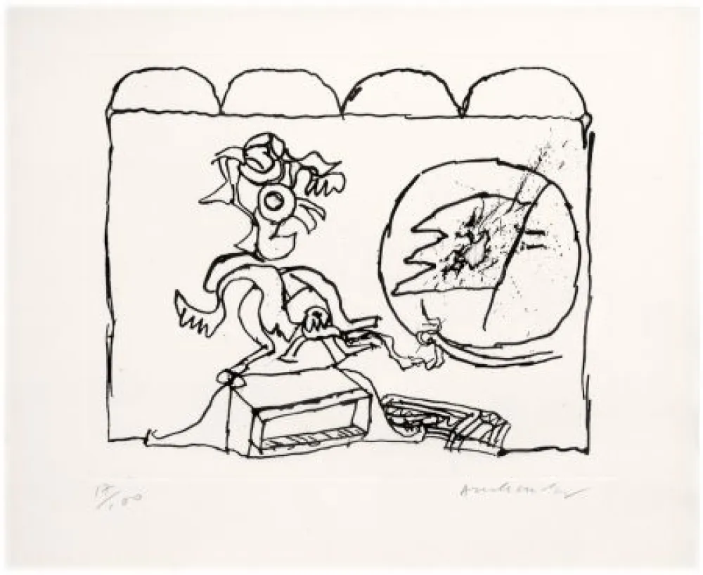 Água-Forte Alechinsky - Sans titre