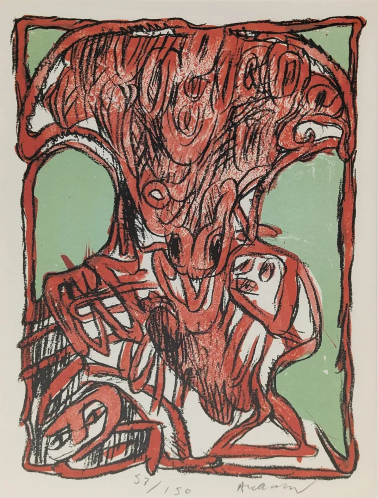 Litografia Alechinsky - Schismes 