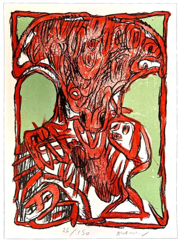 Litografia Alechinsky - Schismes 2