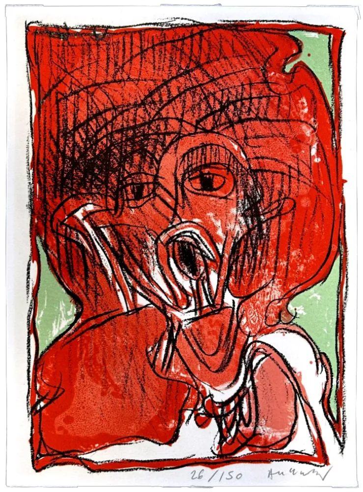 Litografia Alechinsky - Schismes 4