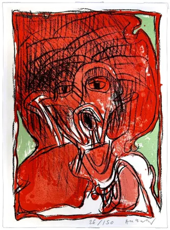 Litografia Alechinsky - Schismes 4