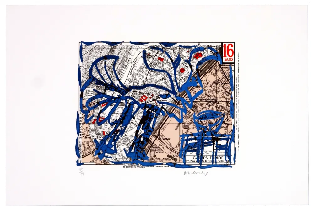 Litografia Alechinsky - Seizième arrondissement, Sud  (Paris)