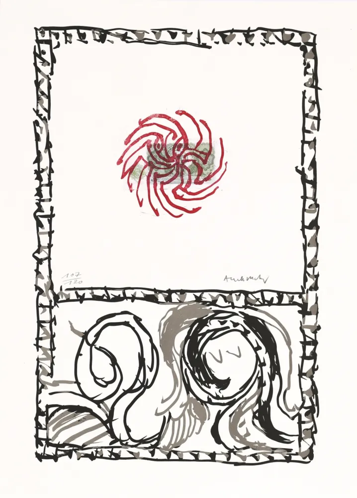 Água-Forte Alechinsky - Serpent 01