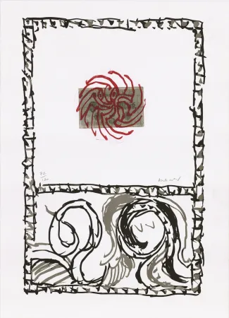 Água-Forte Alechinsky - Serpent 01
