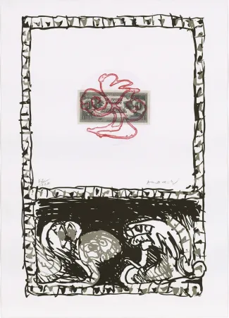 Água-Forte Alechinsky - Serpent 03