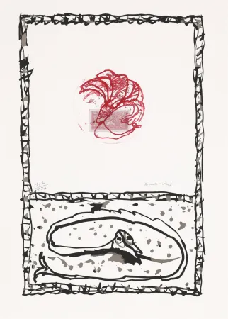 Água-Forte Alechinsky - Serpent 05