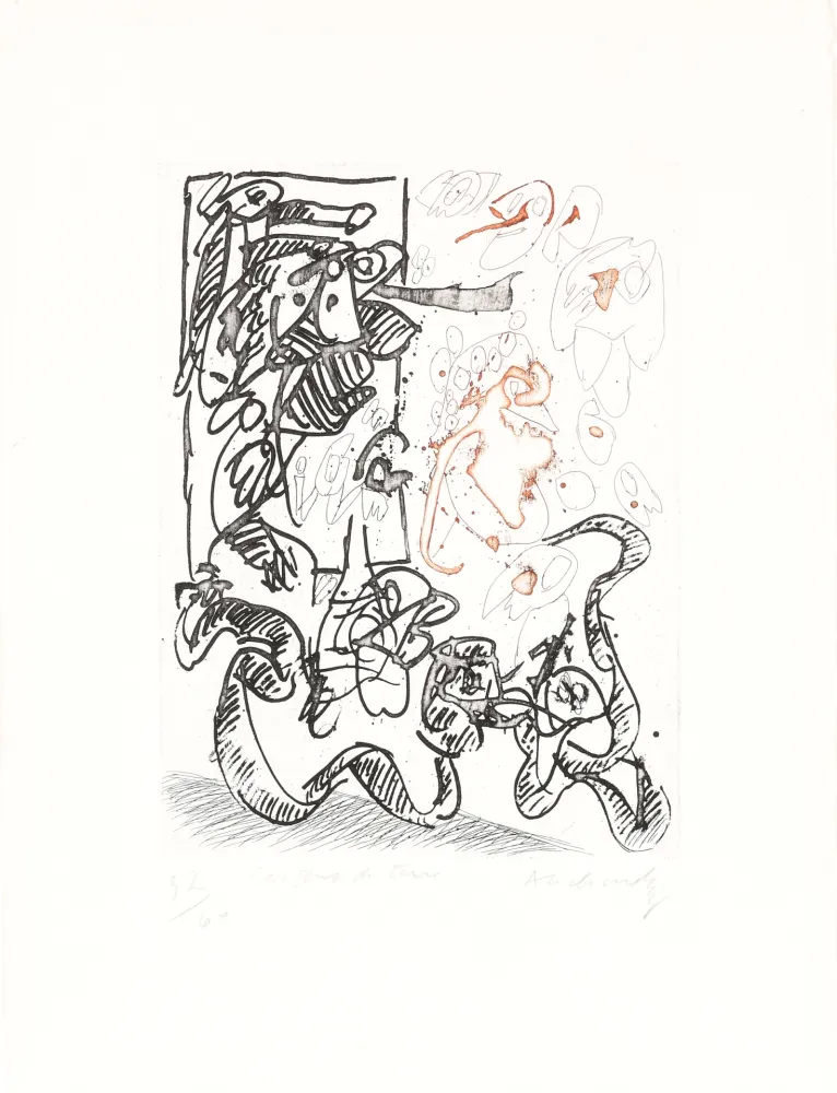 Água-Forte Alechinsky - Serpent de terre
