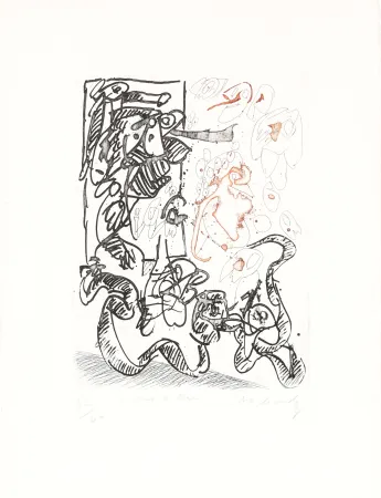 Água-Forte Alechinsky - Serpent de terre