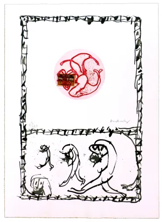 Água-Forte Alechinsky - Serpent IV