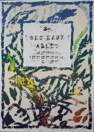 Sem Técnica Alechinsky - Société des eaux d’Arles, 1984 - Hand-signed