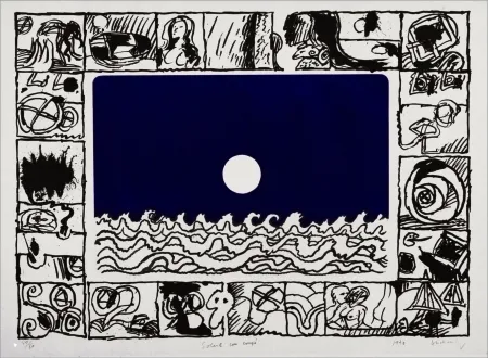 Gravura Alechinsky - Soleil cou coupé