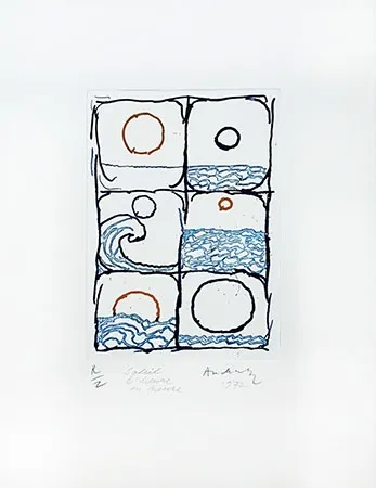 Gravura Alechinsky - Soleil d'heure en heure