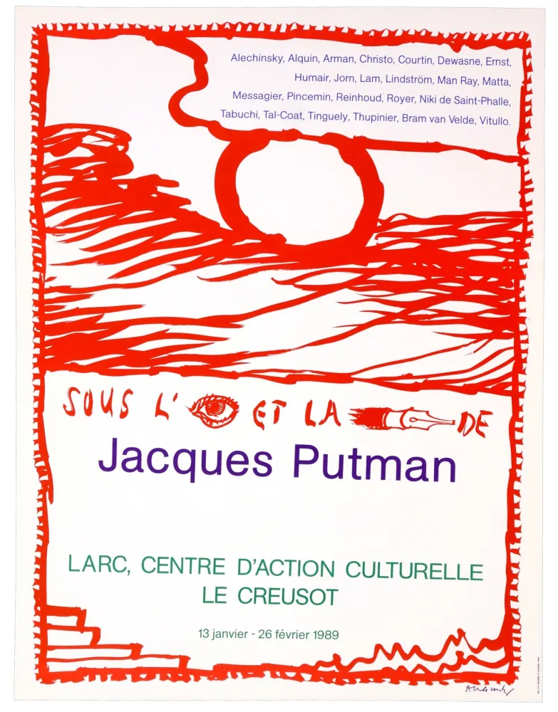 Cartaz Alechinsky - Sous l'oeil et la plume de Jacques Putman