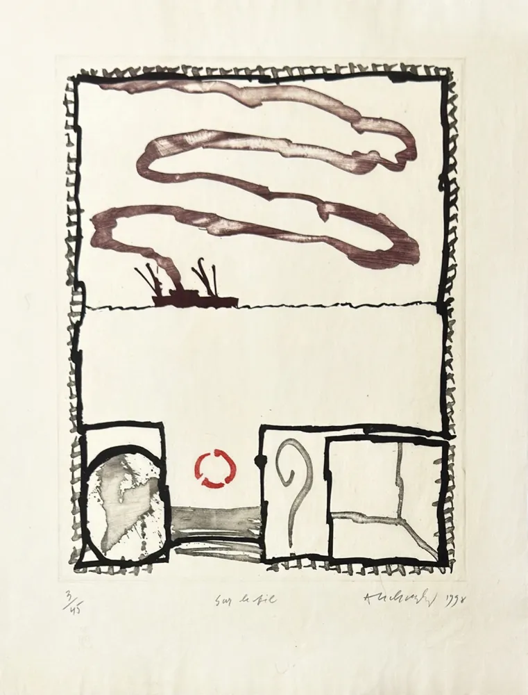 Gravura Alechinsky - Sur le fil 