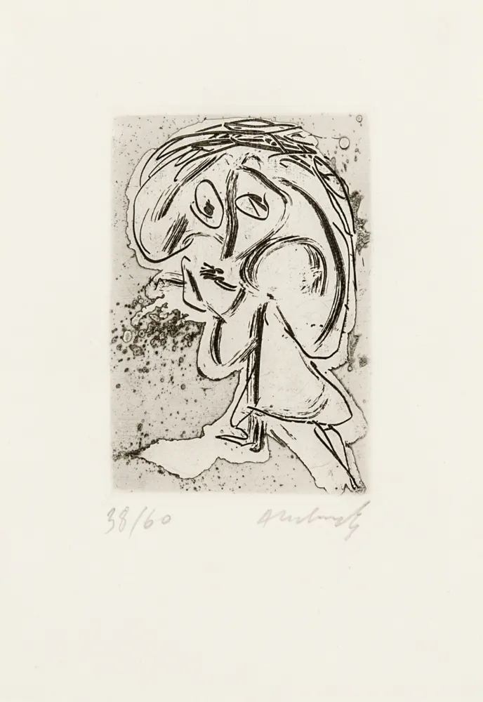 Água-Forte Alechinsky - Tâcheronne