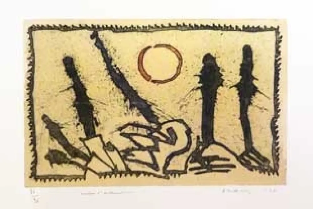 Gravura Alechinsky - Taches d'exclamation