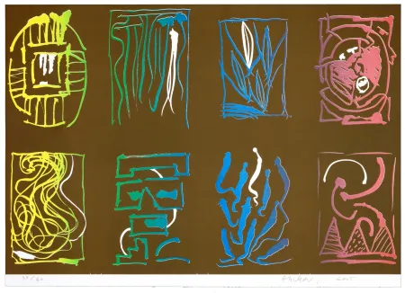 Litografia Alechinsky - Tapis et Caries