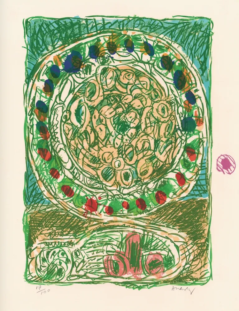 Litografia Alechinsky - Tarte al'jotte