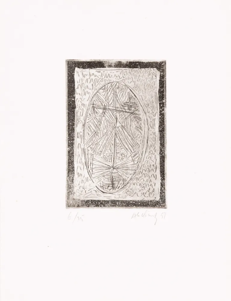 Água-Forte Alechinsky - Tête