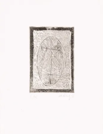 Água-Forte Alechinsky - Tête