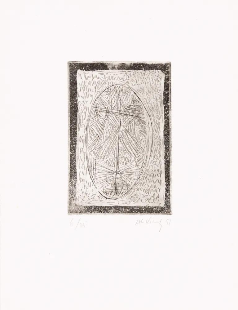 Água-Forte Alechinsky - Tête