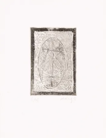 Água-Forte Alechinsky - Tête