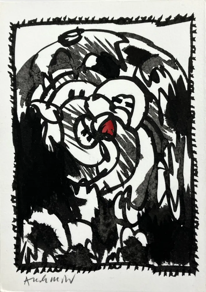 Sem Técnica Alechinsky -  Tête Bêche, 1987