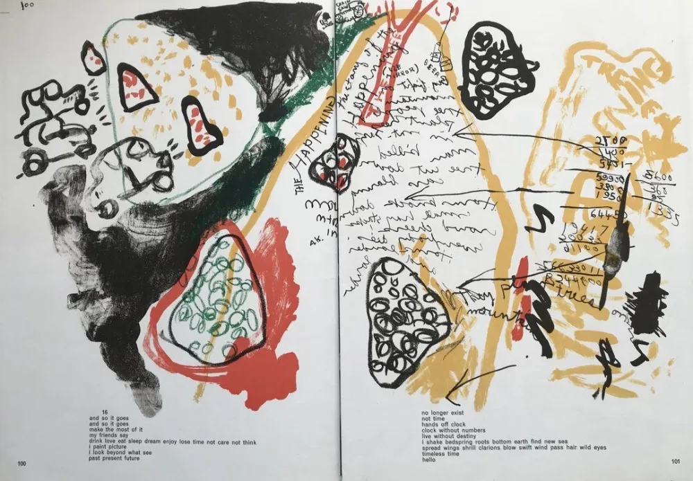 Litografia Alechinsky - The Happening (One Cent Life)