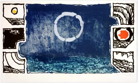 Litografia Alechinsky - Théâtre Pacifique