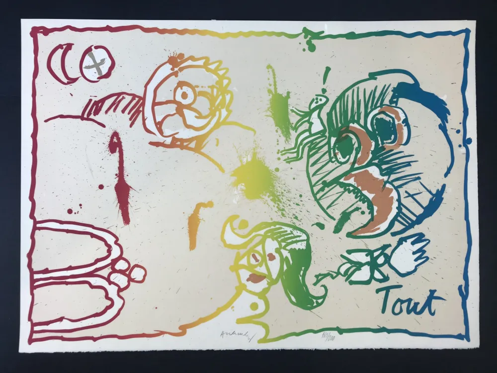 Litografia Alechinsky - Tout