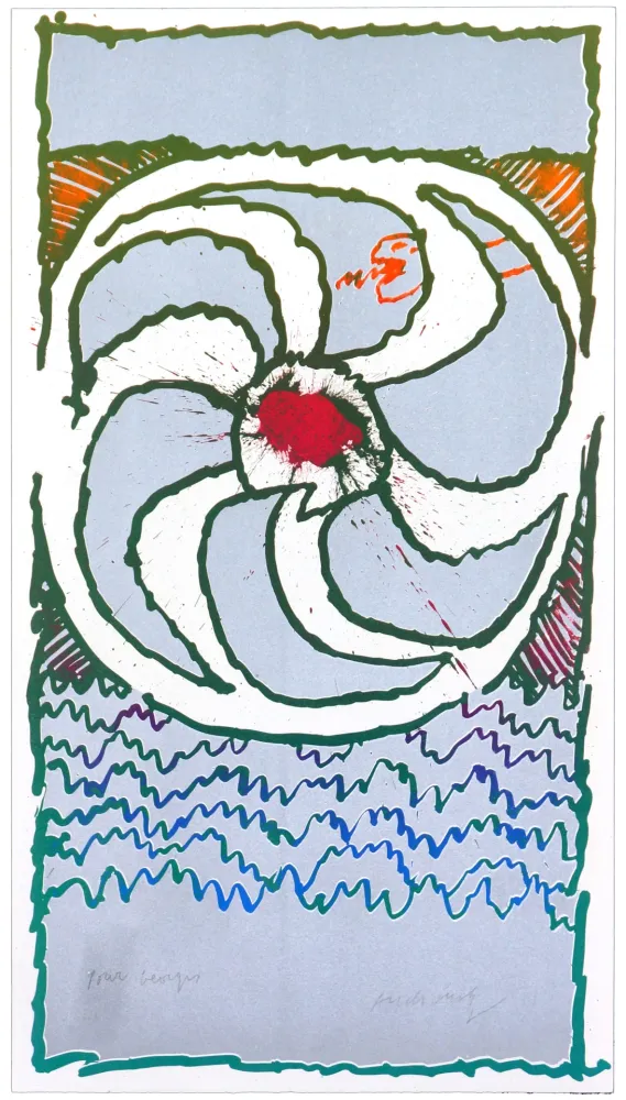 Litografia Alechinsky - Tout à trac