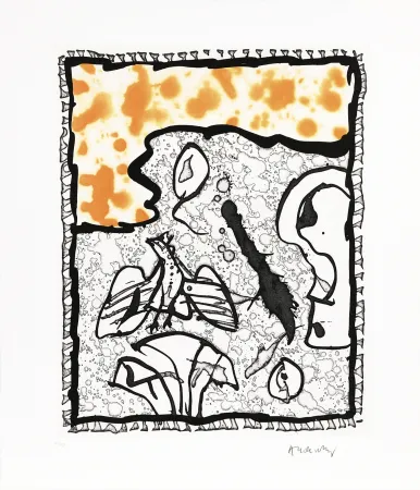 Linogravura Alechinsky - Traité des excitants modernes 03