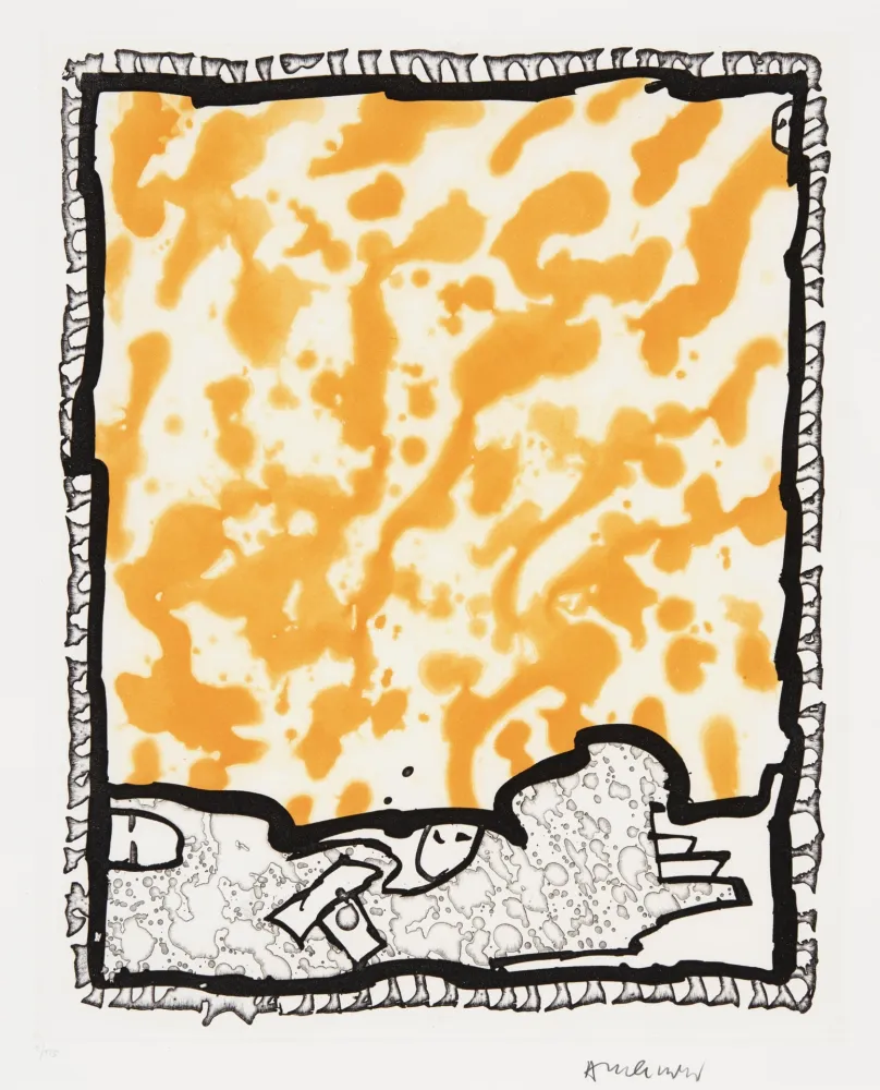 Linogravura Alechinsky - Traité des excitants modernes 06