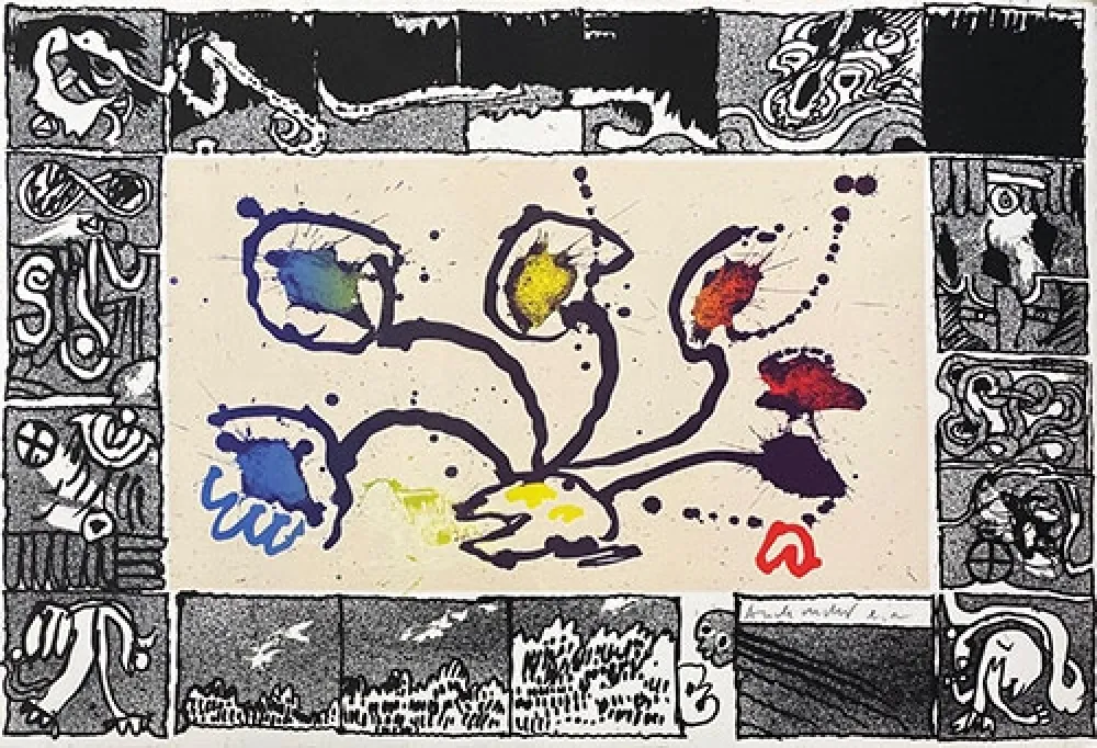 Litografia Alechinsky - Tribord